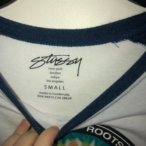 Stussy TieDye Graphic Baseball Tee - Picture 3 of 3